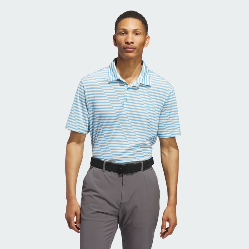 Adidas Mesh Print Polo for ultimate comfort and style.