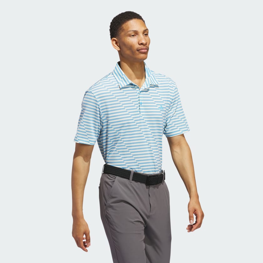 Adidas Mesh Print Polo for ultimate comfort and style.