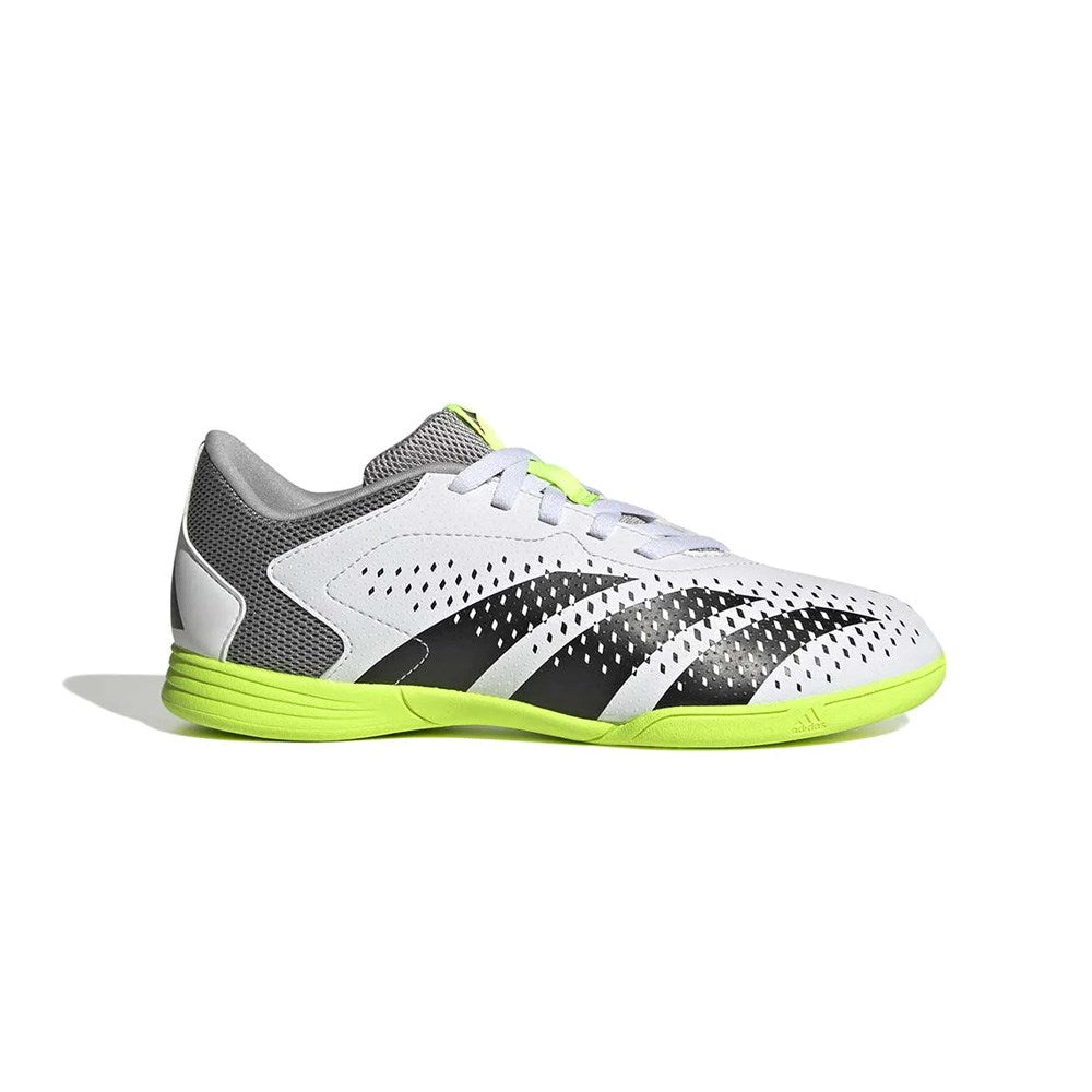 Adidas Predator Accuracy 4 Indoor Sala Junior Football Boots - White/Black/Lucid Lemon