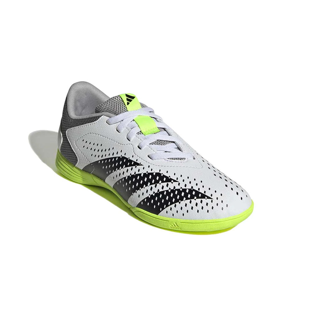 Adidas Predator Accuracy 4 Indoor Sala Junior Football Boots - White/Black/Lucid Lemon