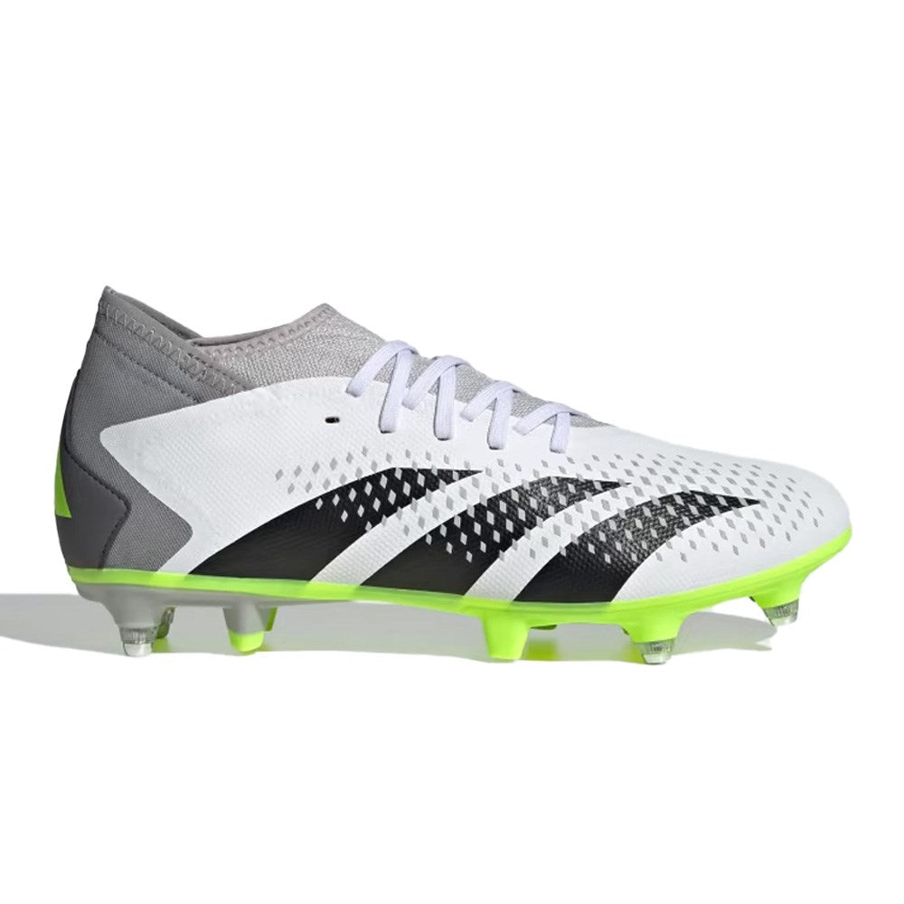 Adidas Predator Accuracy SG Football Boots White Black Lucid Lemon