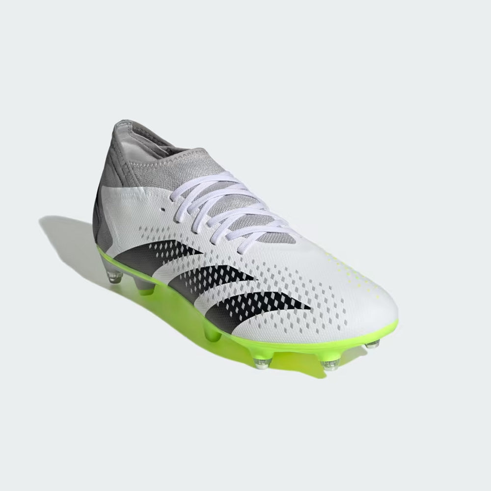 Adidas Predator Accuracy SG Football Boots White Black Lucid Lemon