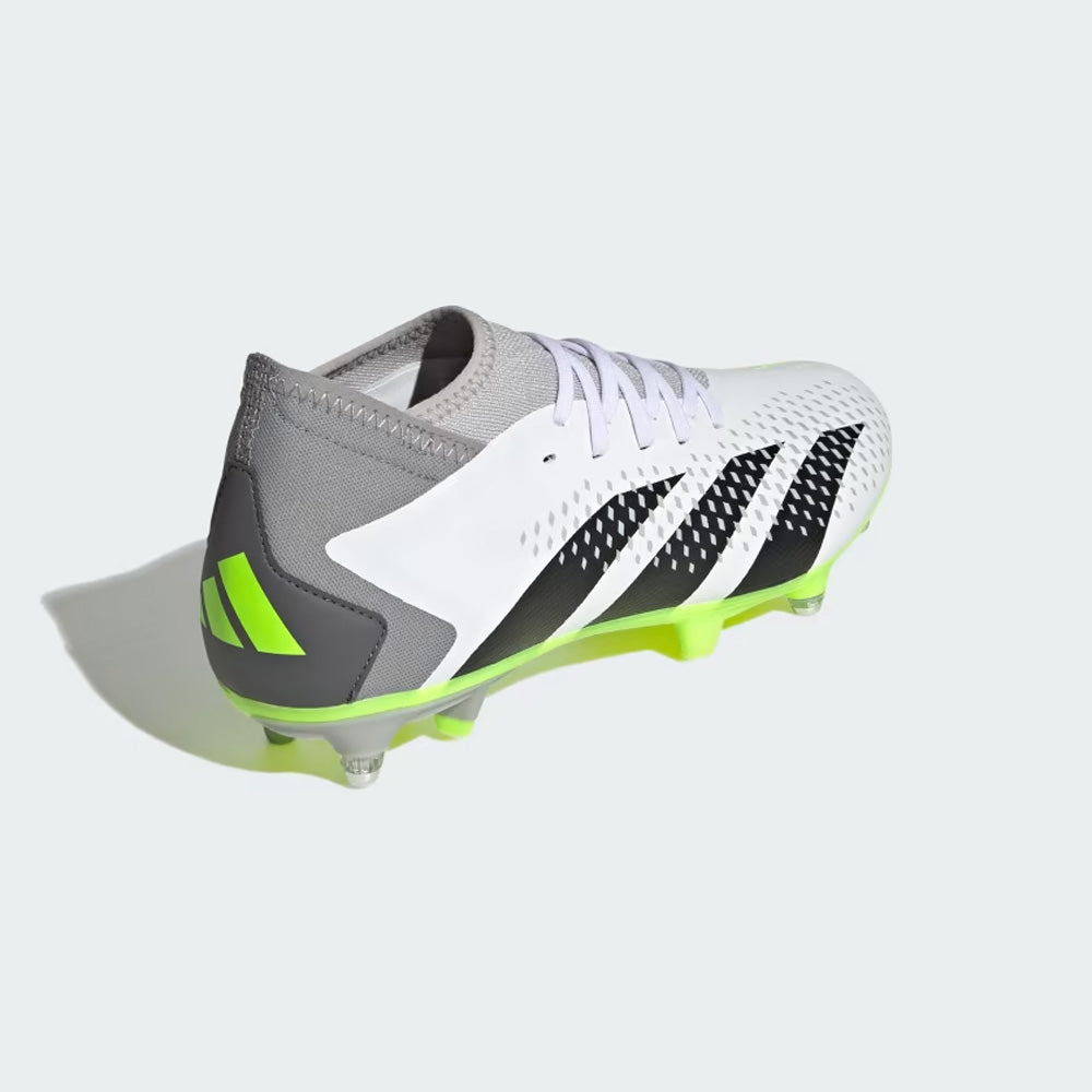 Adidas Predator Accuracy SG Football Boots White Black Lucid Lemon