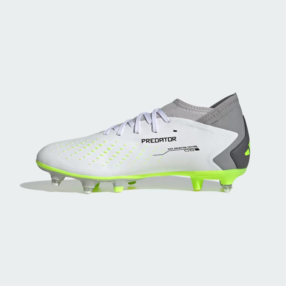 Adidas Predator Accuracy SG Football Boots White Black Lucid Lemon