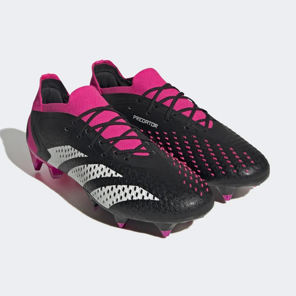 Adidas Predator Accuracy.1 Low SG Football Boots - Black/White/Pink.