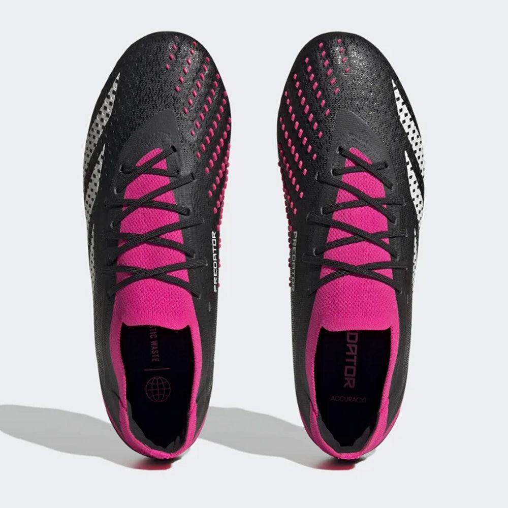 Adidas Predator Accuracy.1 Low SG Football Boots - Black/White/Pink.