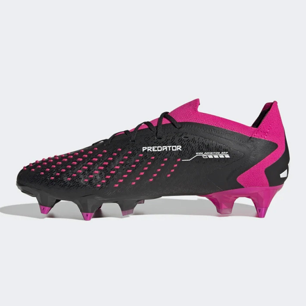 Adidas Predator Accuracy.1 Low SG Football Boots - Black/White/Pink.