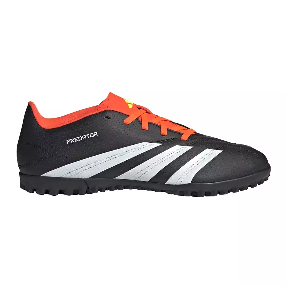 Adidas Predator Club Turf Football Boots - Black/White/Solar Red