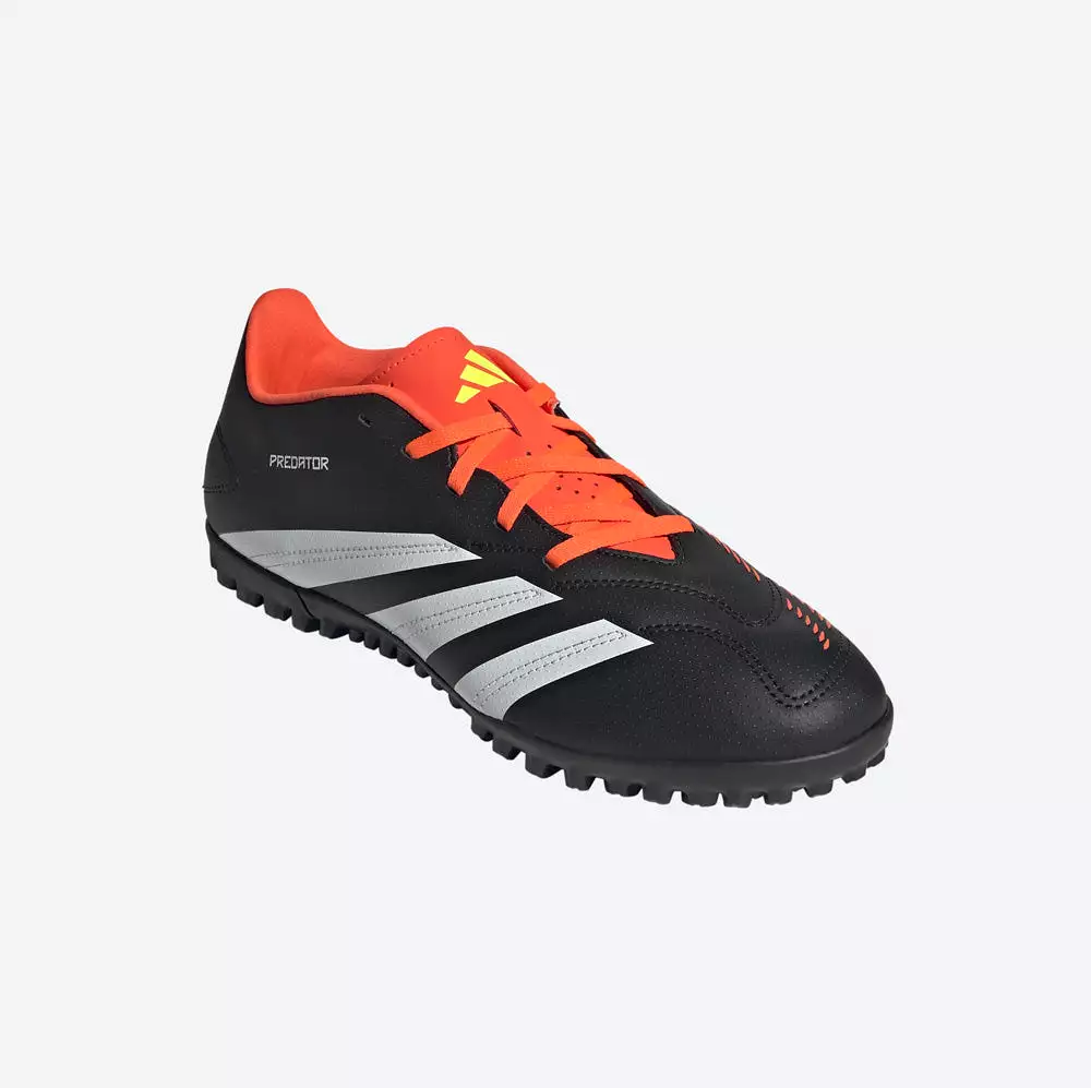 Adidas Predator Club Turf Football Boots - Black/White/Solar Red