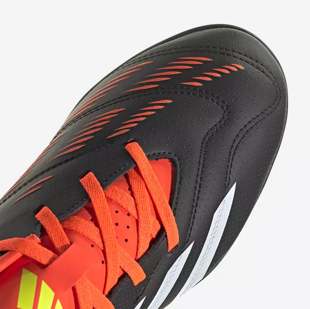 Adidas Predator Club Turf Football Boots - Black/White/Solar Red