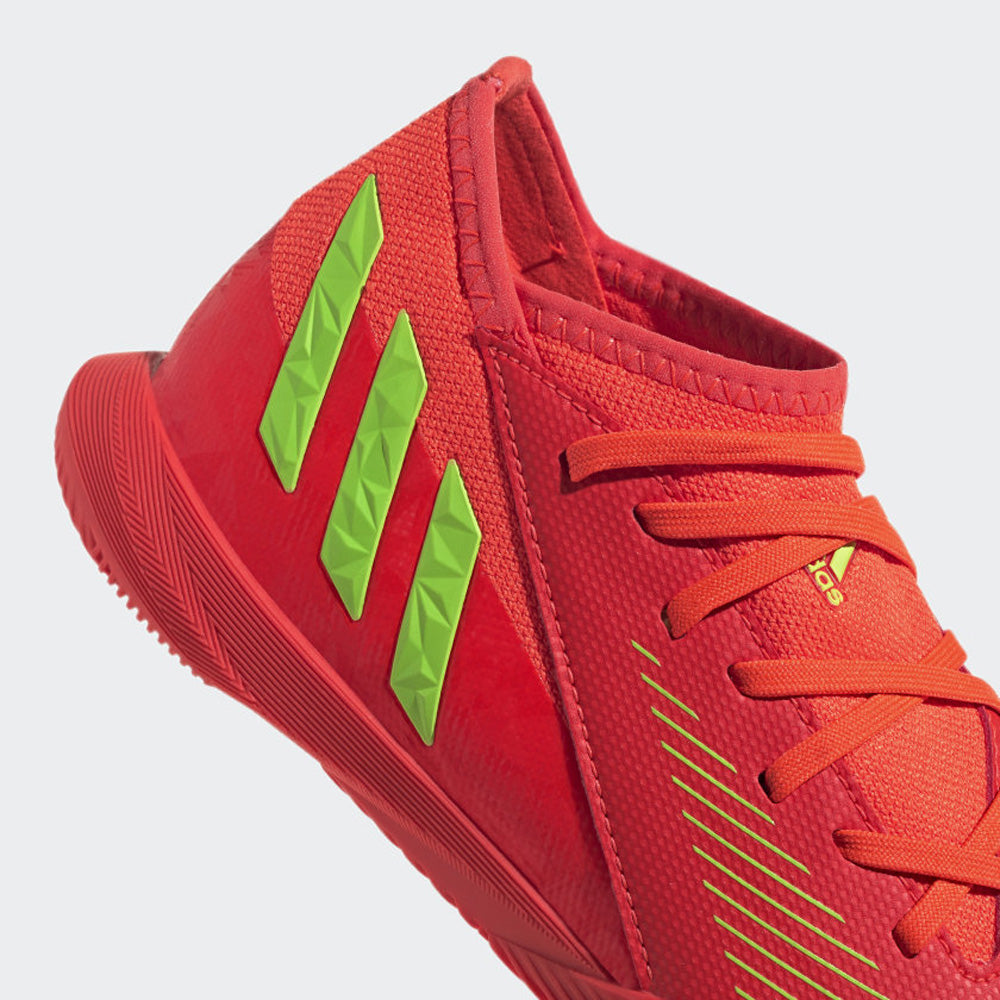 Adidas Predator Edge.3 IN Junior Football Boots Red Green