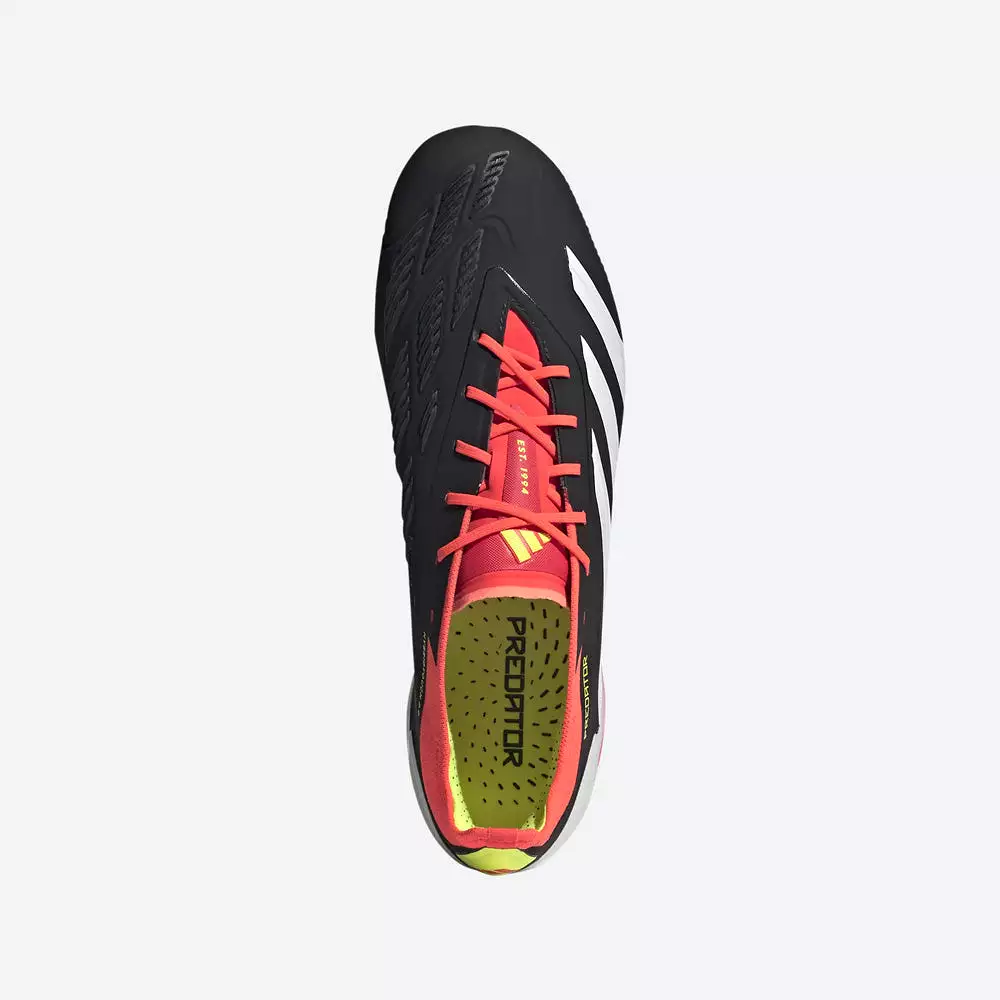 Adidas Predator Elite Low FG Soccer Cleats Black White Solar Red