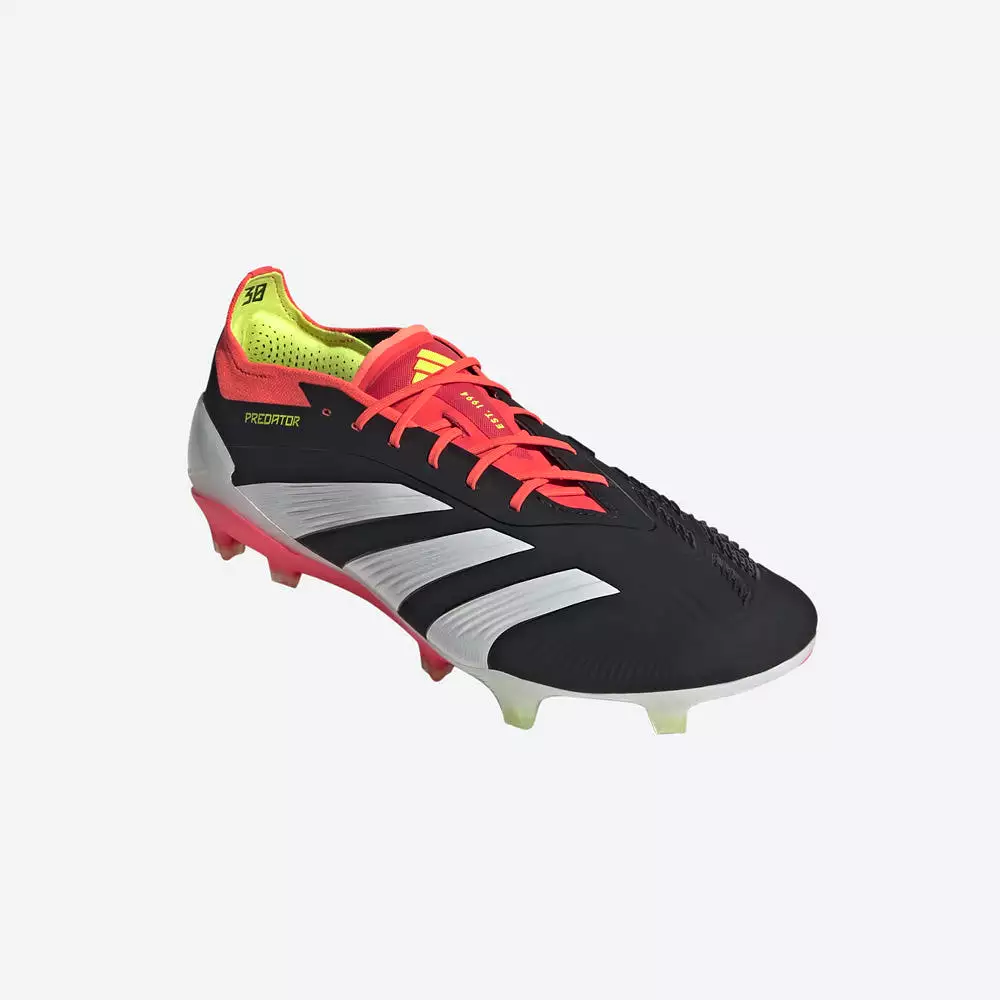 Adidas Predator Elite Low FG Soccer Cleats Black White Solar Red