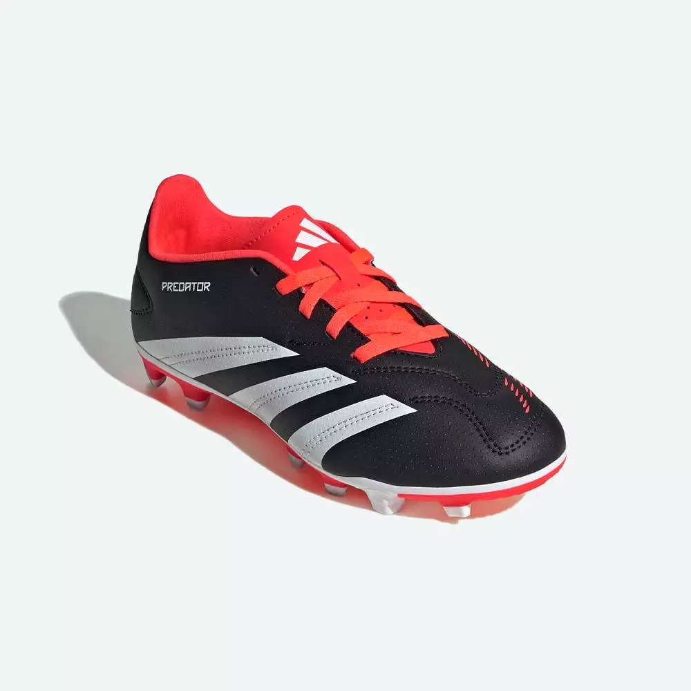 Adidas Predator FxG Jnr Football Boots - Black/White/Solar Red