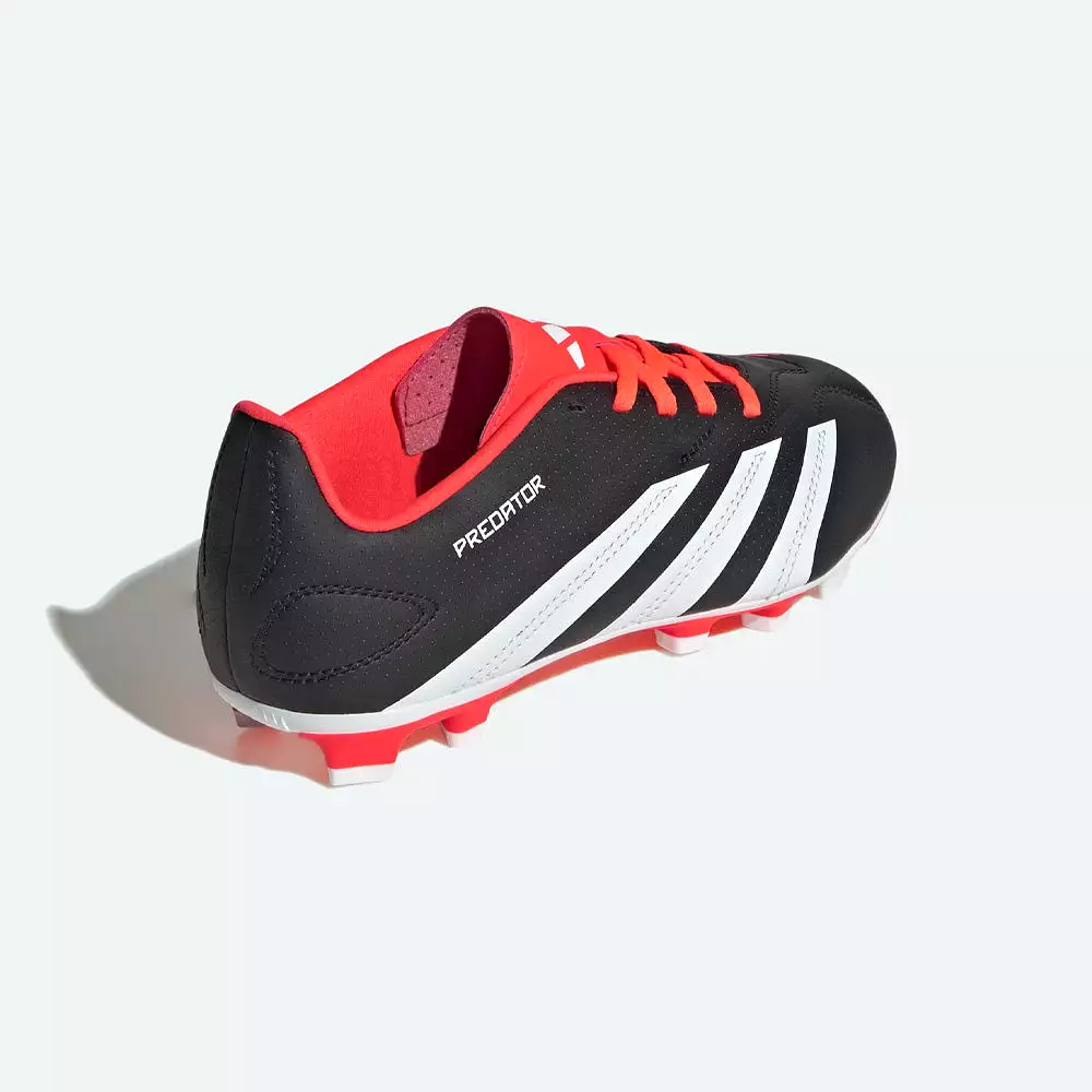 Adidas Predator FxG Jnr Football Boots - Black/White/Solar Red