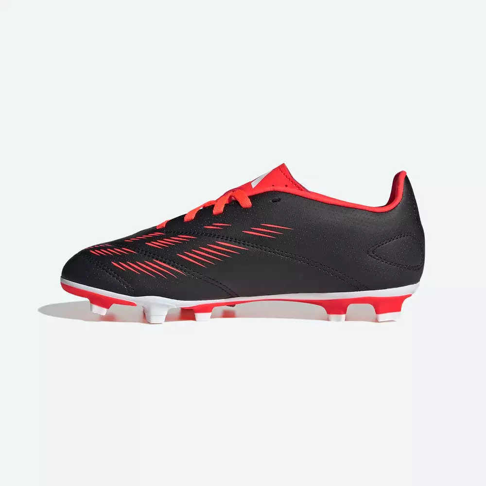 Adidas Predator FxG Jnr Football Boots - Black/White/Solar Red