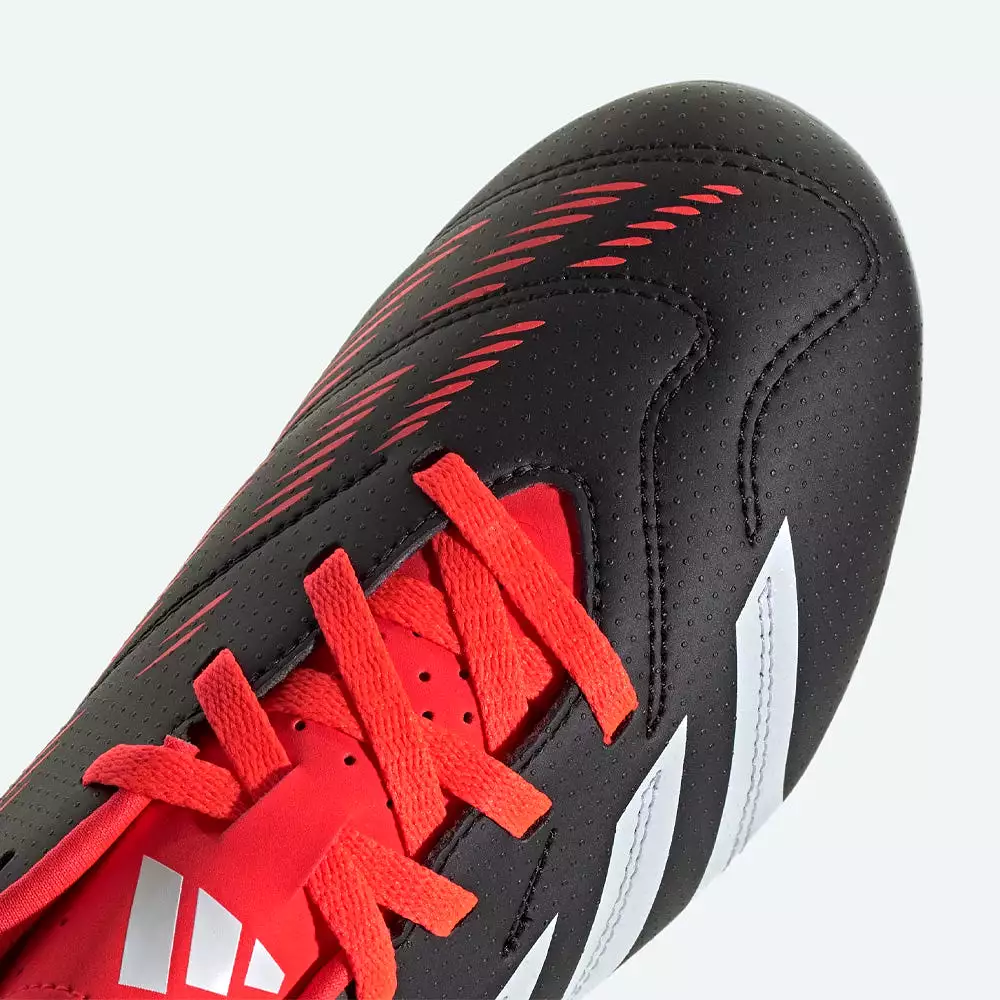 Adidas Predator FxG Jnr Football Boots - Black/White/Solar Red