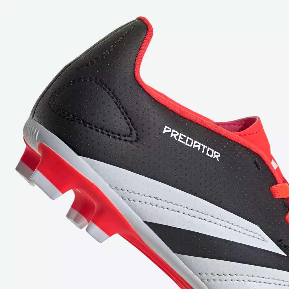 Adidas Predator FxG Jnr Football Boots - Black/White/Solar Red