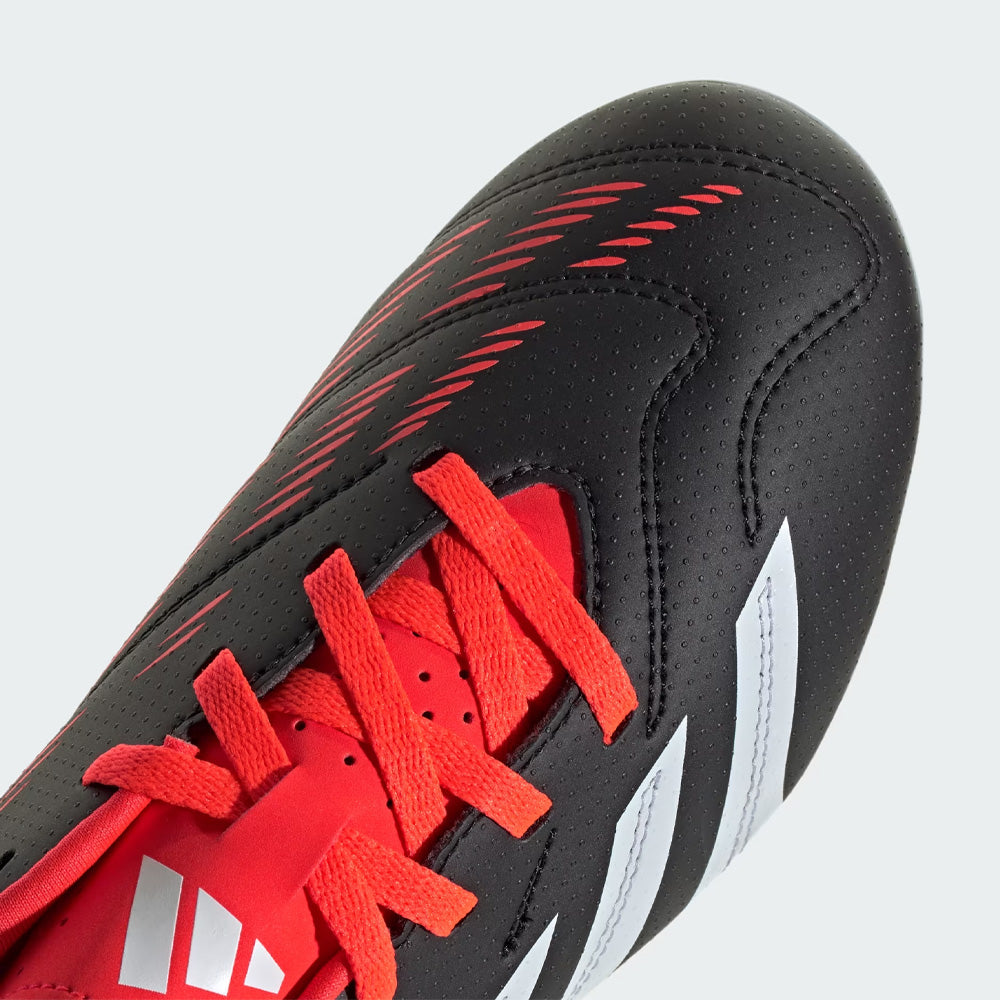 Adidas Predator FxG Junior Football Boots Black White Solar Red