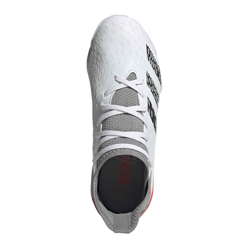 Adidas Predator Junior Football Boots - White/Iron/Red