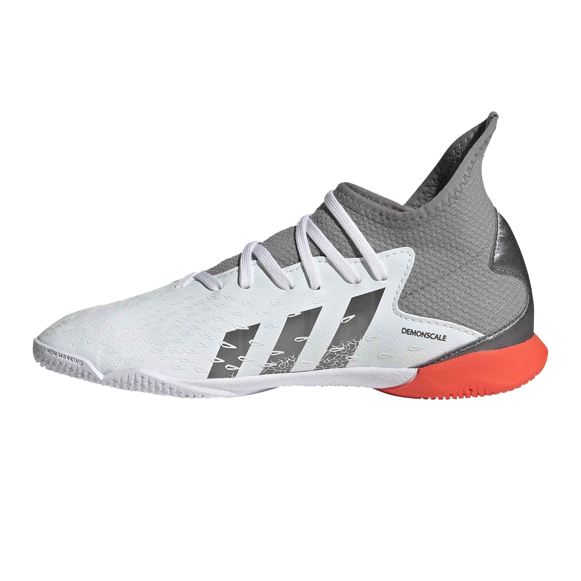 Adidas Predator Junior Football Boots - White/Iron/Red