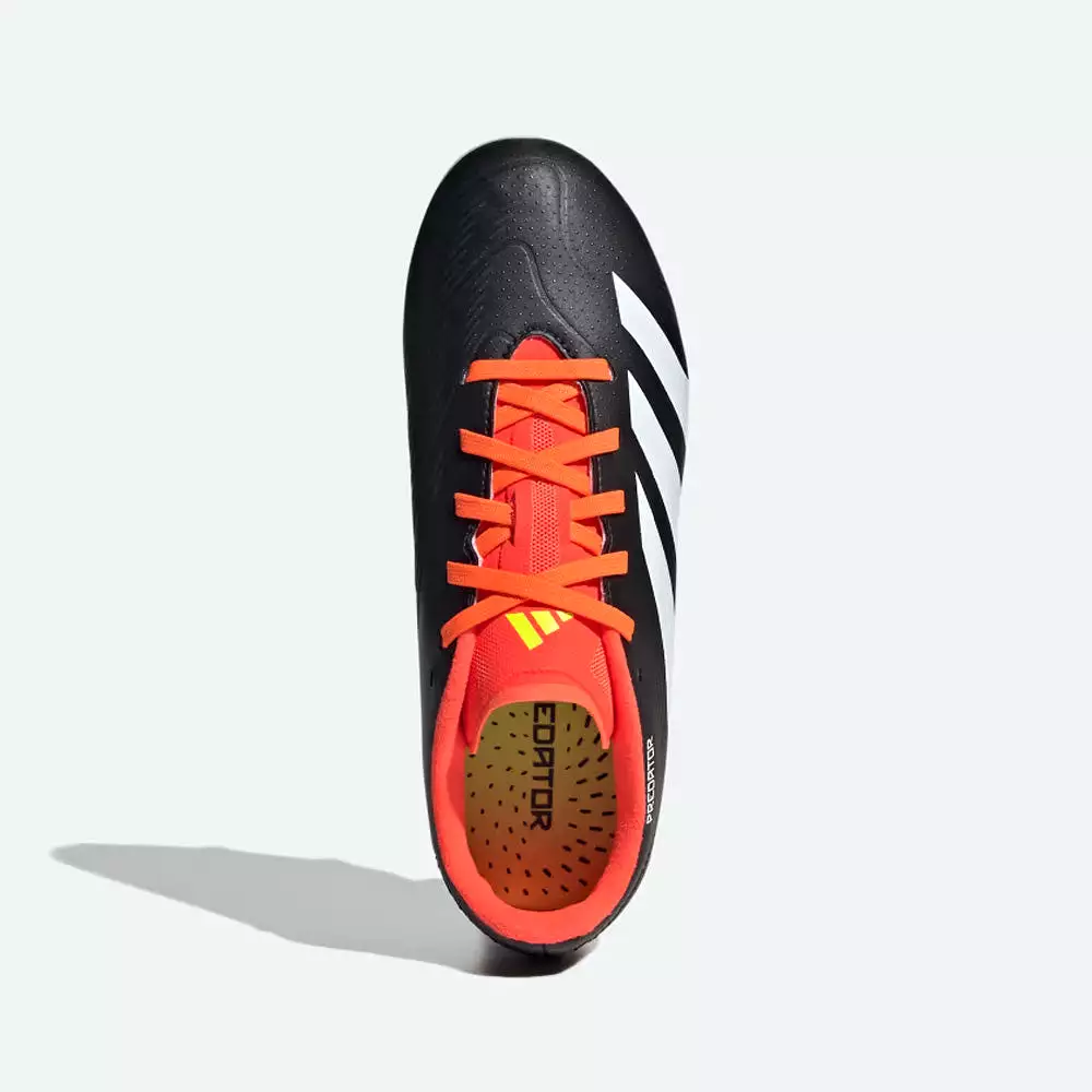 Adidas Predator League 24 FG Junior Football Boots - Black, White, Solar Red.