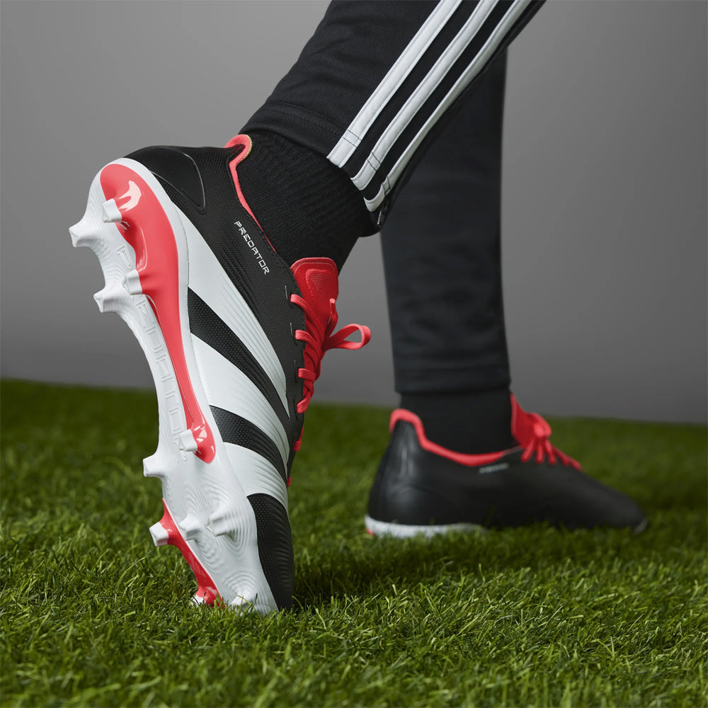 Adidas Predator League L FG Football Boots - Black/White/Solar Red