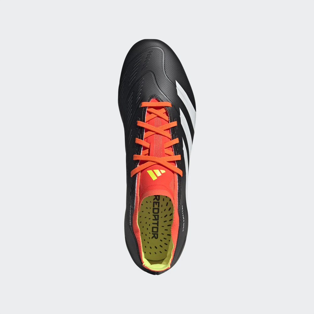 Adidas Predator League L FG Football Boots - Black/White/Solar Red