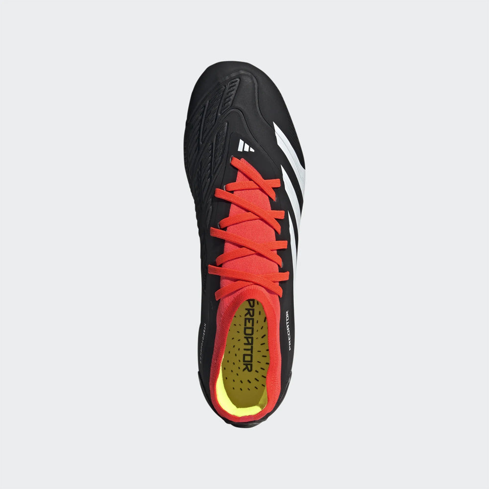 Adidas Predator Pro FG Soccer Cleats (Black/White/Solar Red)