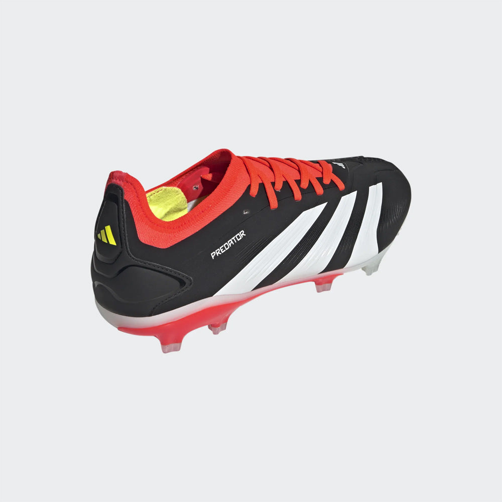 Adidas Predator Pro FG Soccer Cleats (Black/White/Solar Red)