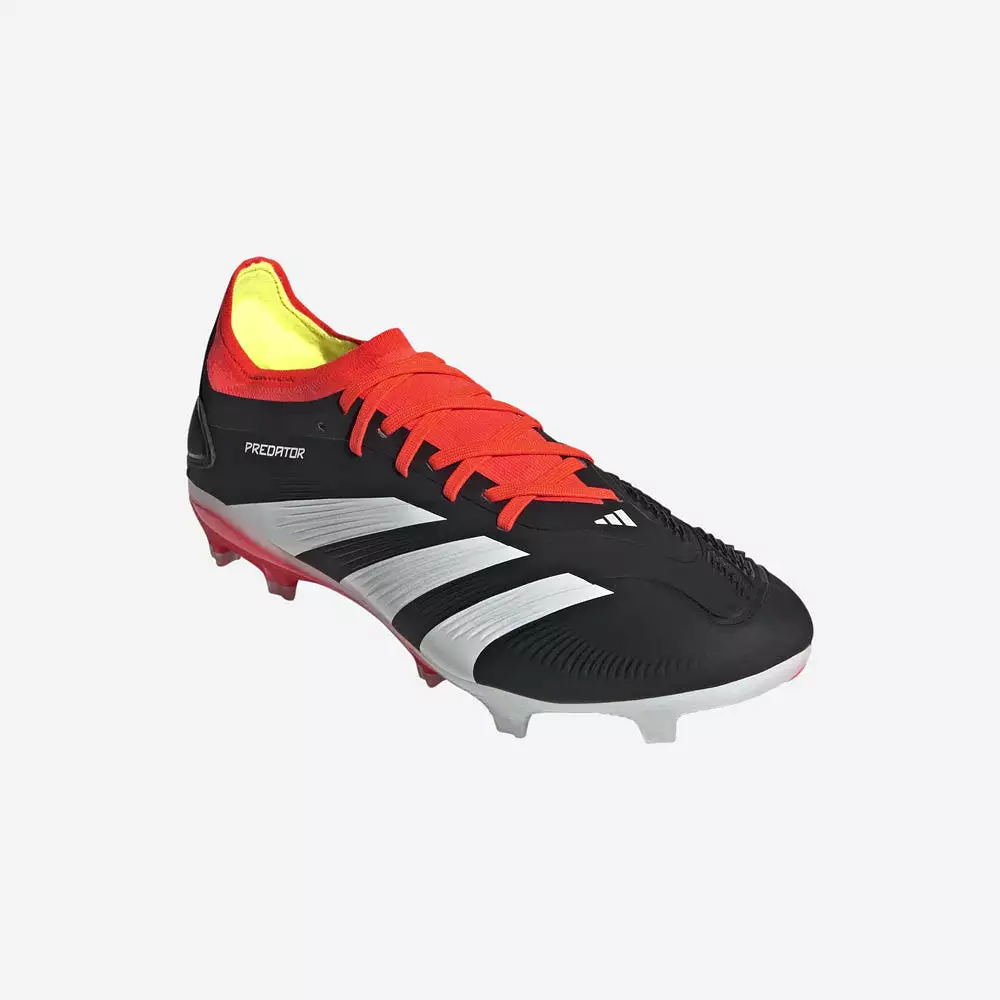 Adidas Predator Pro FG Soccer Cleats (Black/White/Solar Red)