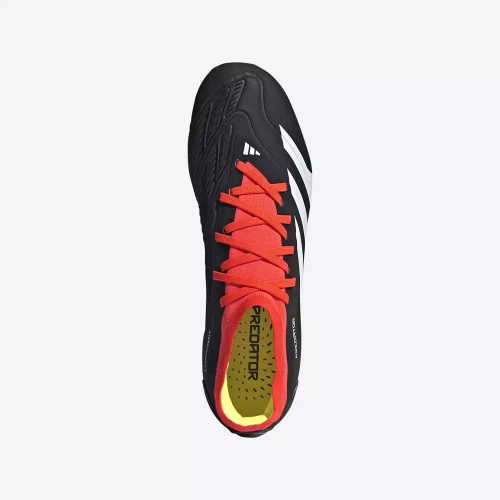 Adidas Predator Pro FG Soccer Cleats (Black/White/Solar Red)