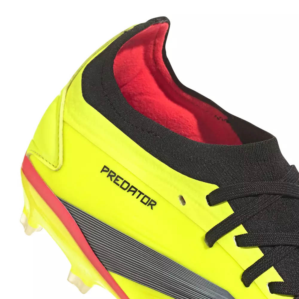 Adidas Predator Pro FG Soccer Shoes (Solar Yellow/Black/Red)