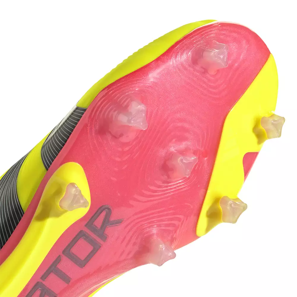 Adidas Predator Pro FG Soccer Shoes (Solar Yellow/Black/Red)