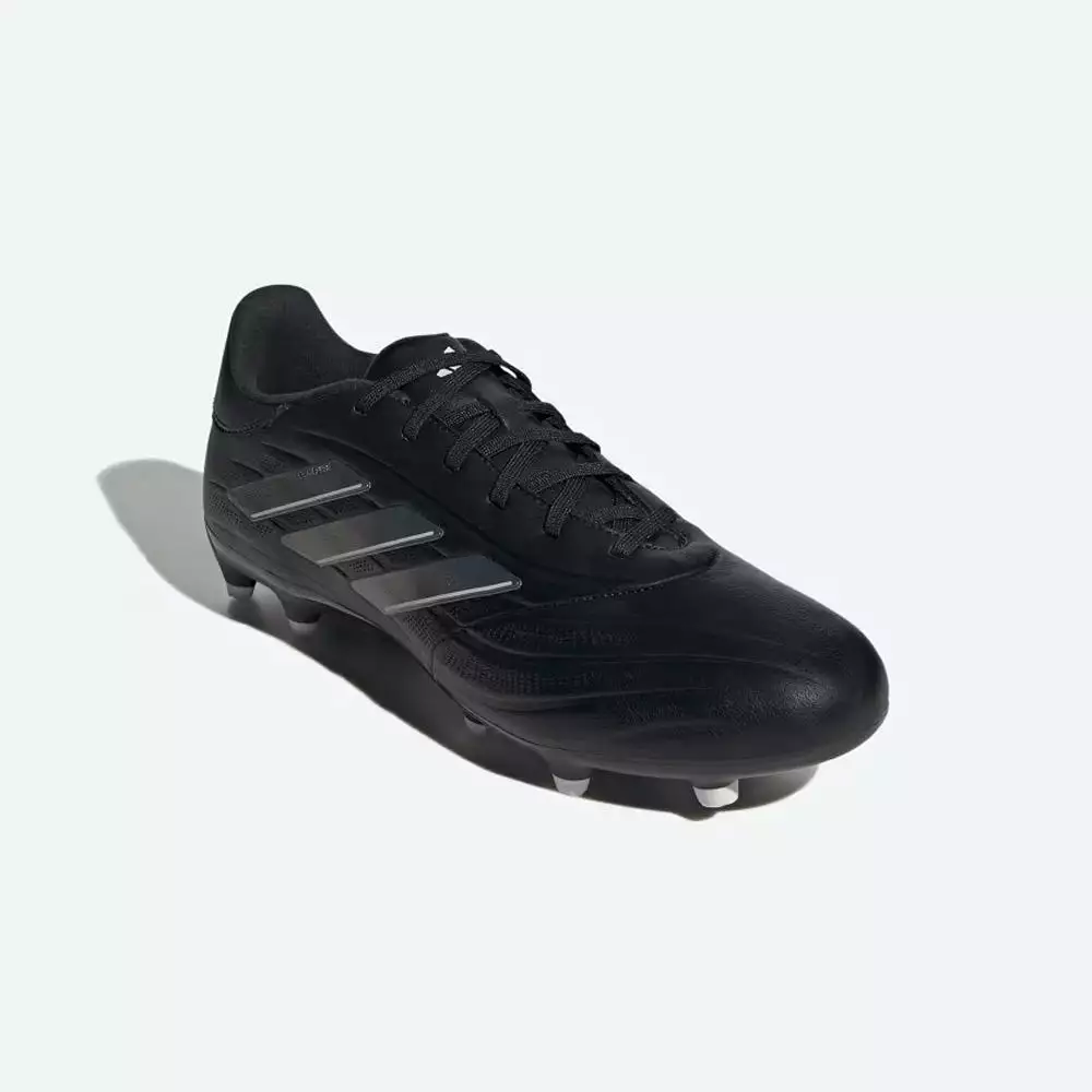 Adidas Pure League II FG Football Boots - Black/Carbon/Grey