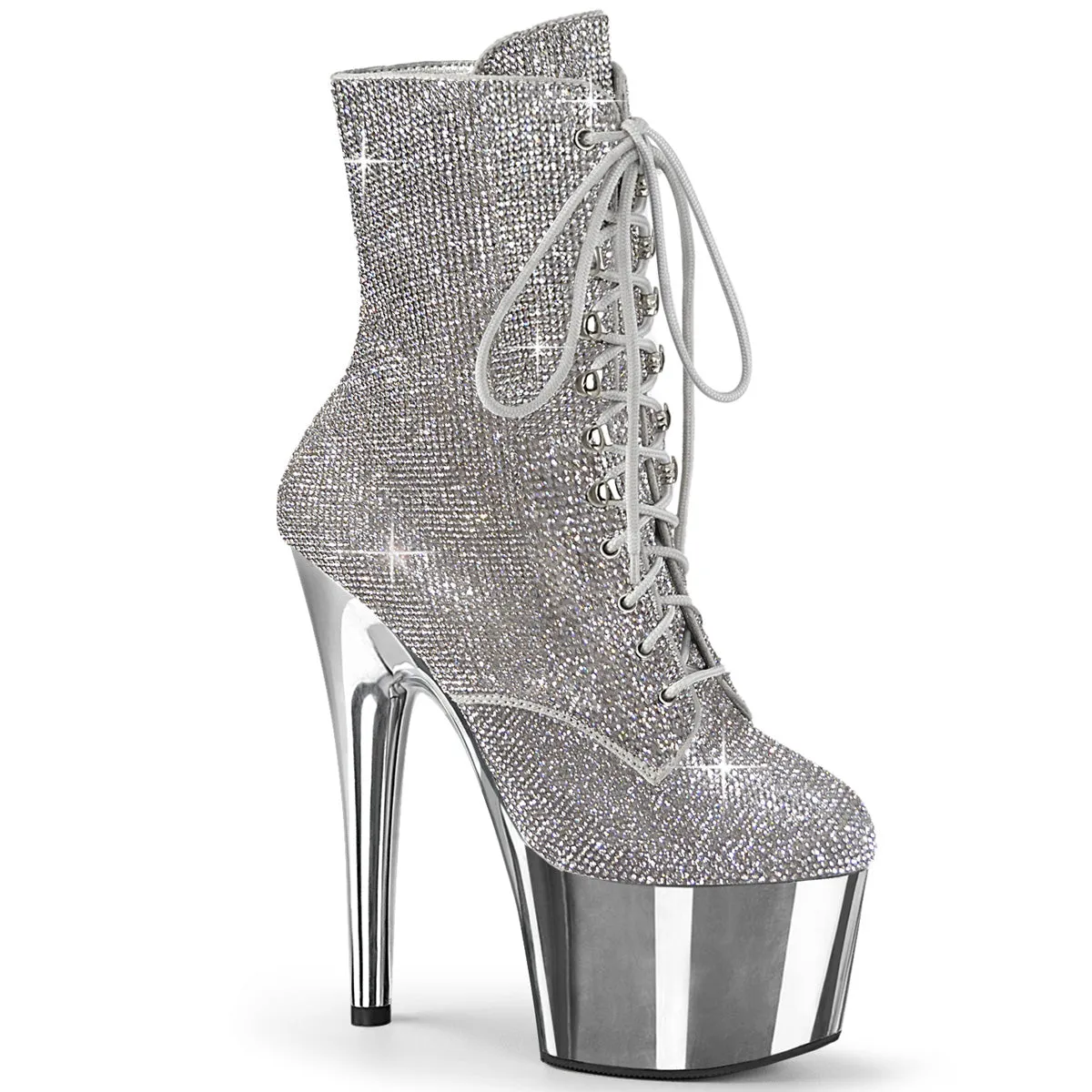 ADORE-1020CHRS: Stylish Chrome High Heels