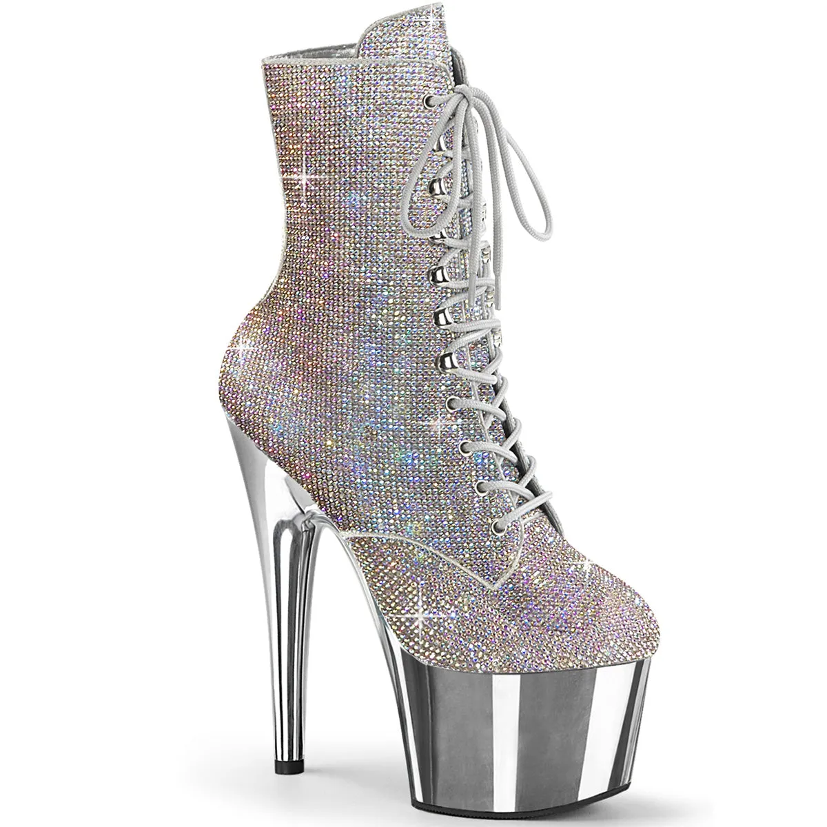 ADORE-1020CHRS: Stylish Chrome High Heels