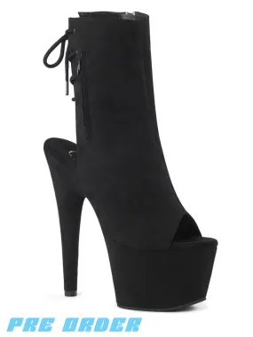 Adore Black Faux Suede Boots - Pre-Order Now