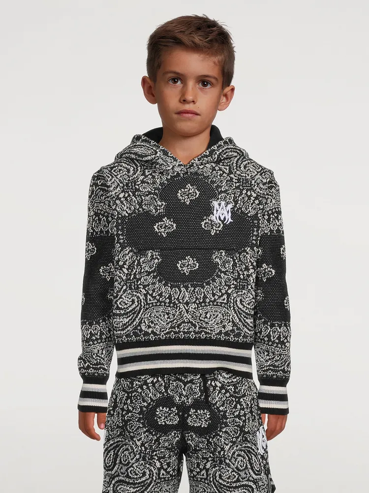 AMIRI Cotton Cashmere Bandana Hoodie