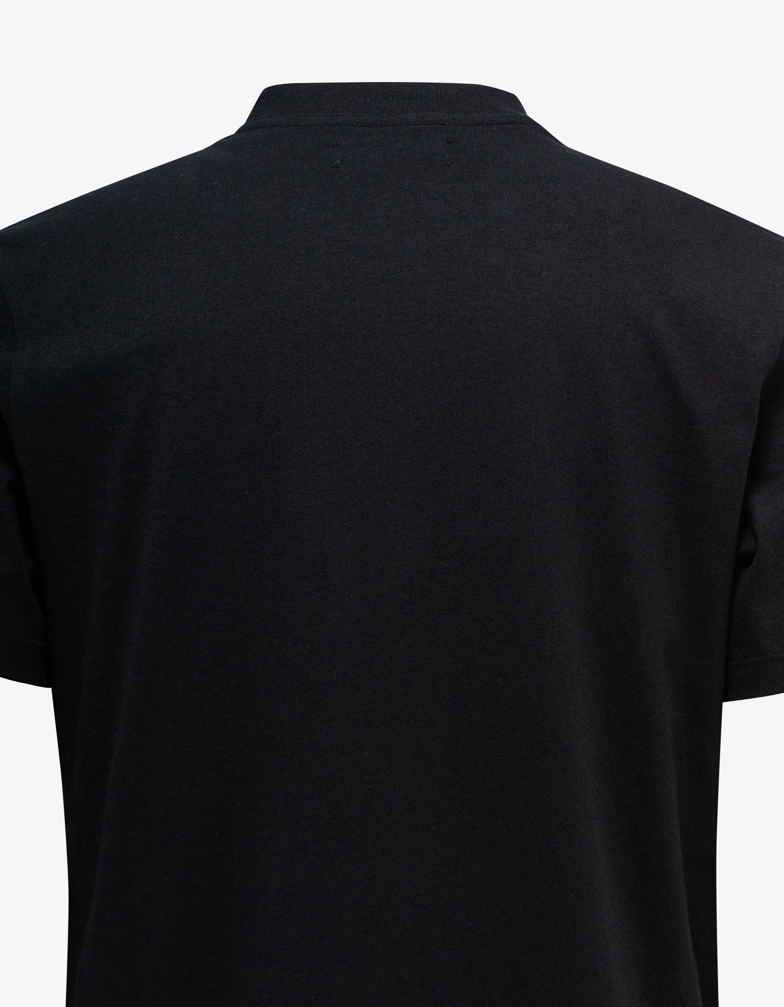 Amiri Black Staggered Logo T-Shirt for Men