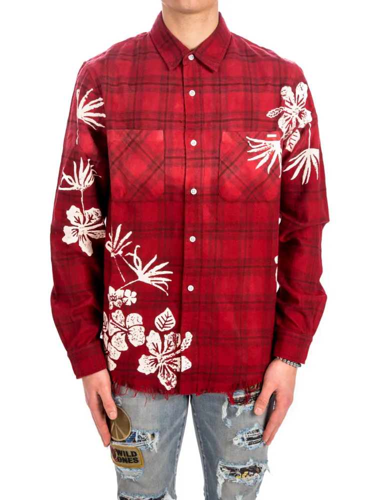 Amiri Bleach Floral Plaid - Credomen Shop