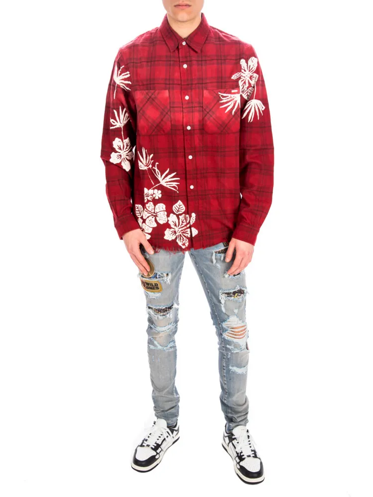 Amiri Bleach Floral Plaid - Credomen Shop