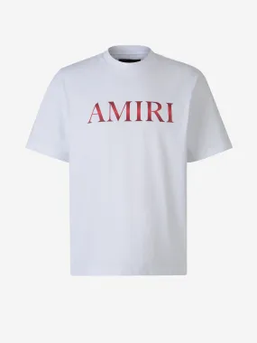 Amiri Cotton T-shirt with Logo Design