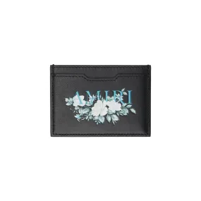 Amiri Black Floral Card Holder