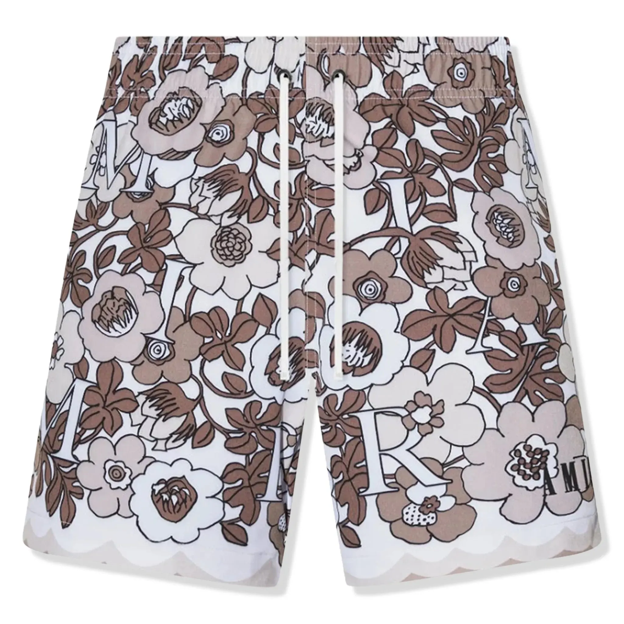 Amiri Floral Grey Swim Trunks