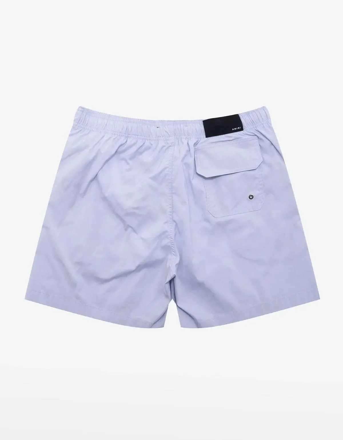 Amiri Grey Logo Stack Swim Shorts