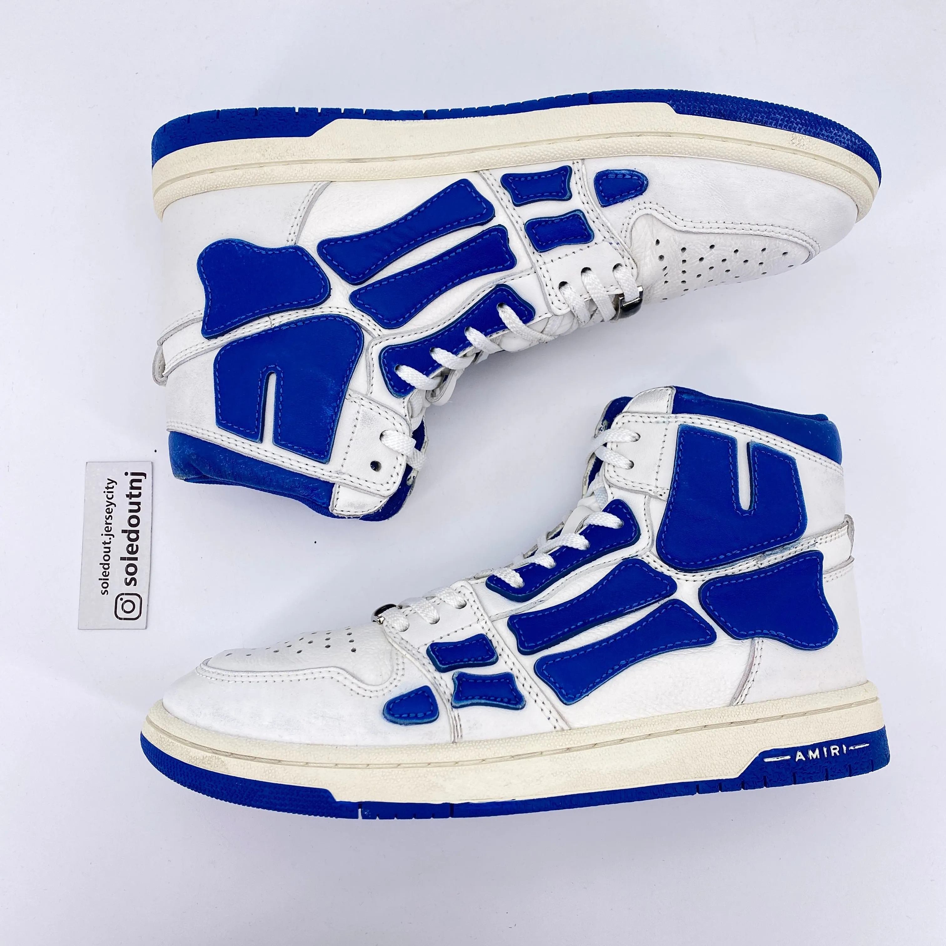 Amiri High Top Skeleton Blue Used Size 40