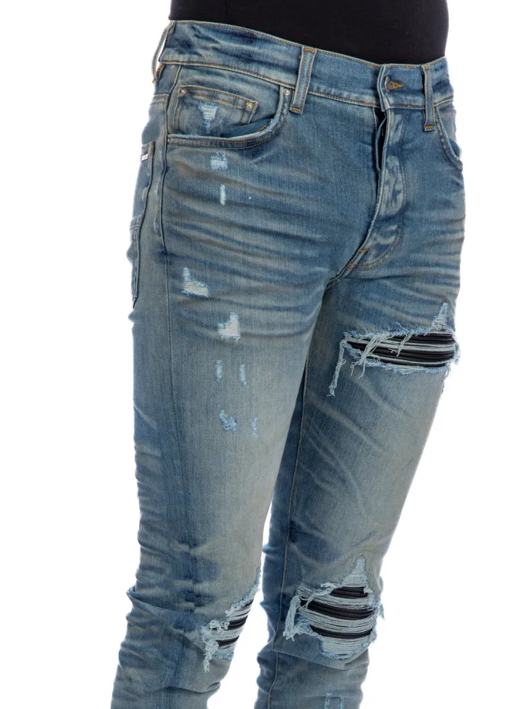 Amiri Leather MX1 Jeans at Credomen