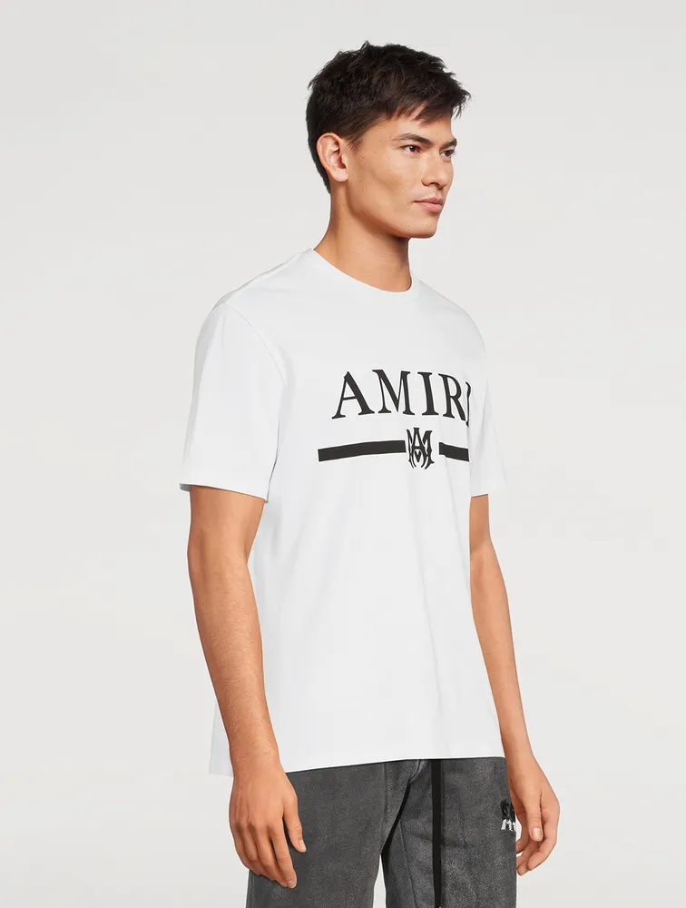 AMIRI Cotton T-Shirt with Bar Design by M.A.