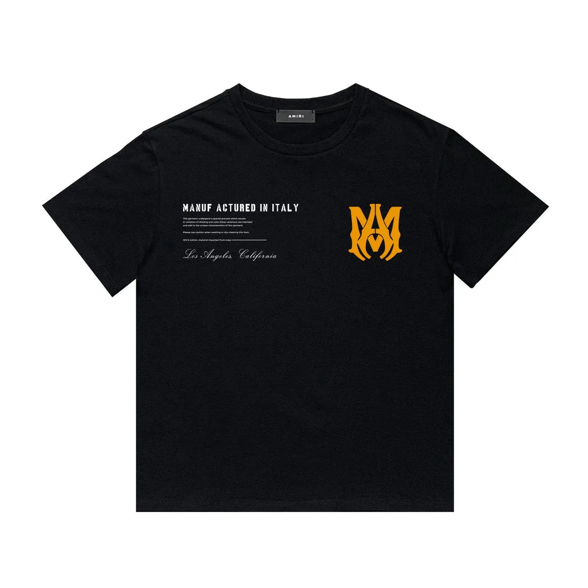 Amiri Military Stencil Black Specs T-shirt